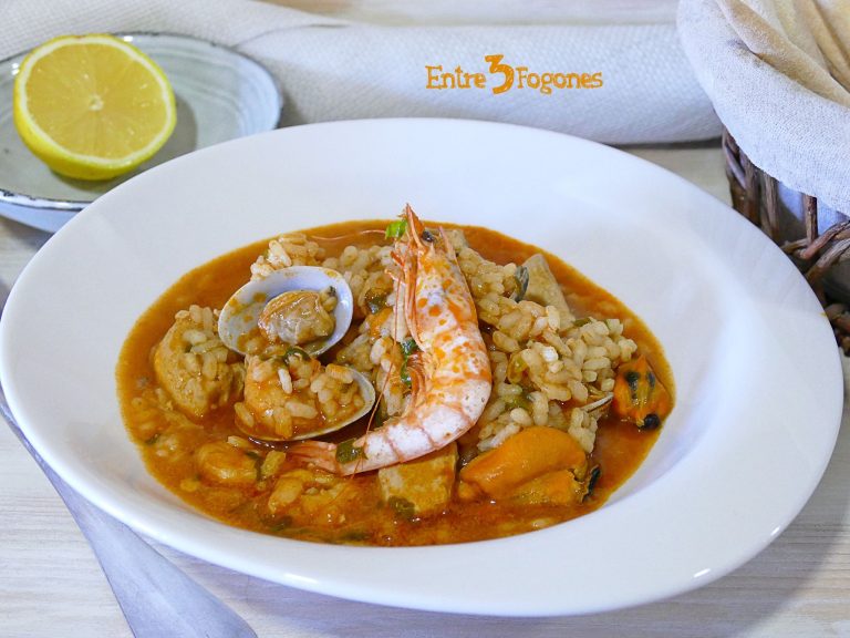 Arroz Caldoso con Calamares y Gambas Thermomix