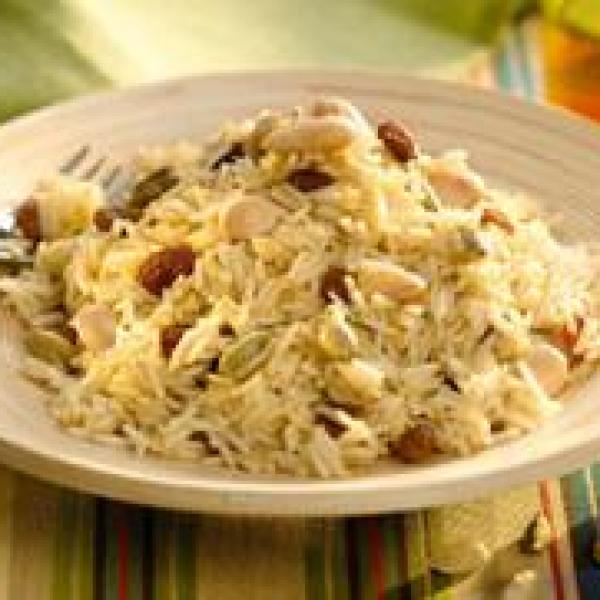 Arroz con almendras y pasas