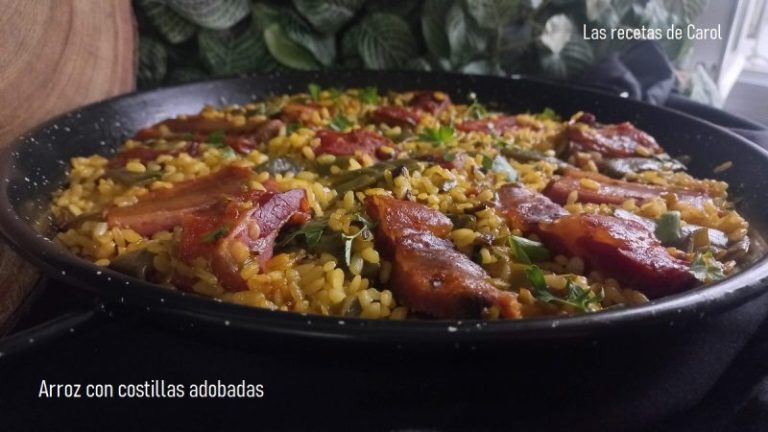 Arroz con costillas adobadas Thermomix