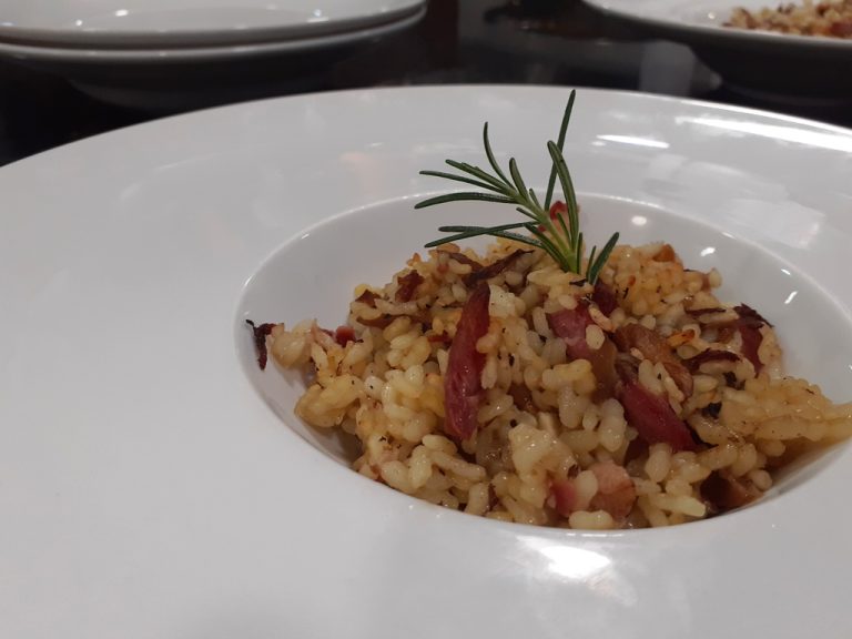 Arroz con Magret de Pato y Setas