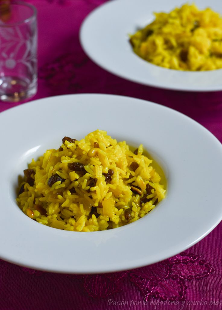 Arroz Basmati con Pasas y Piñones