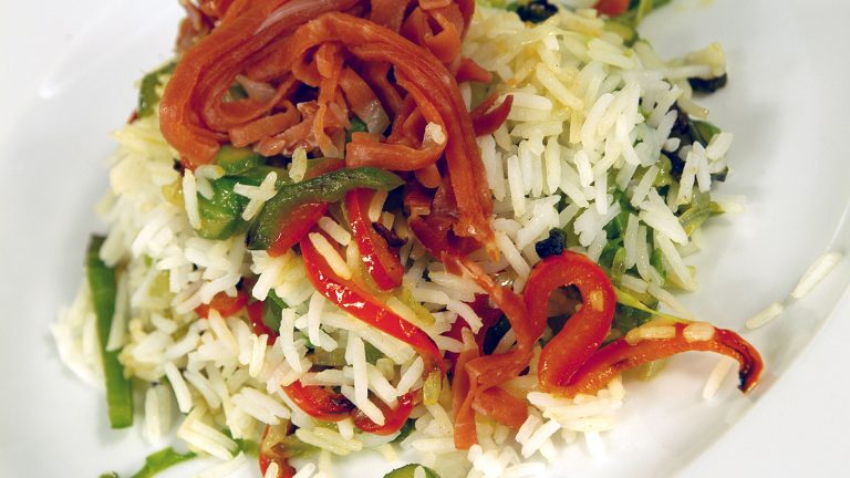 Arroz con Pimiento de Colores