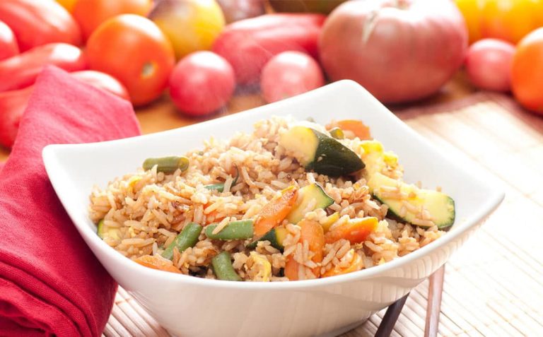 Arroz con Verduras Estilo Oriental