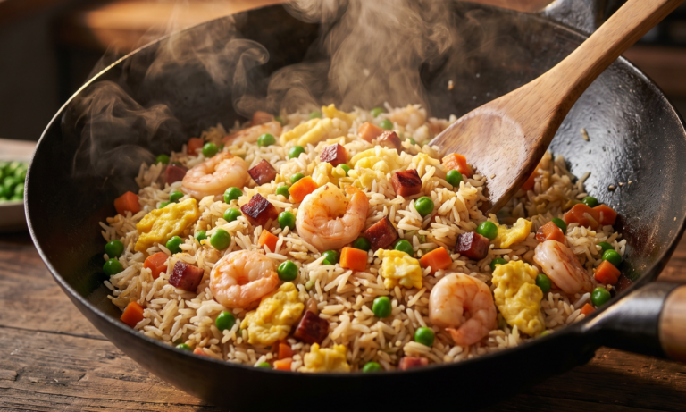 Arroz Frito Tres Delicias Wok