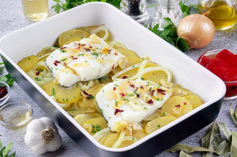 Bacalao con Tomate al Horno Sin Freír