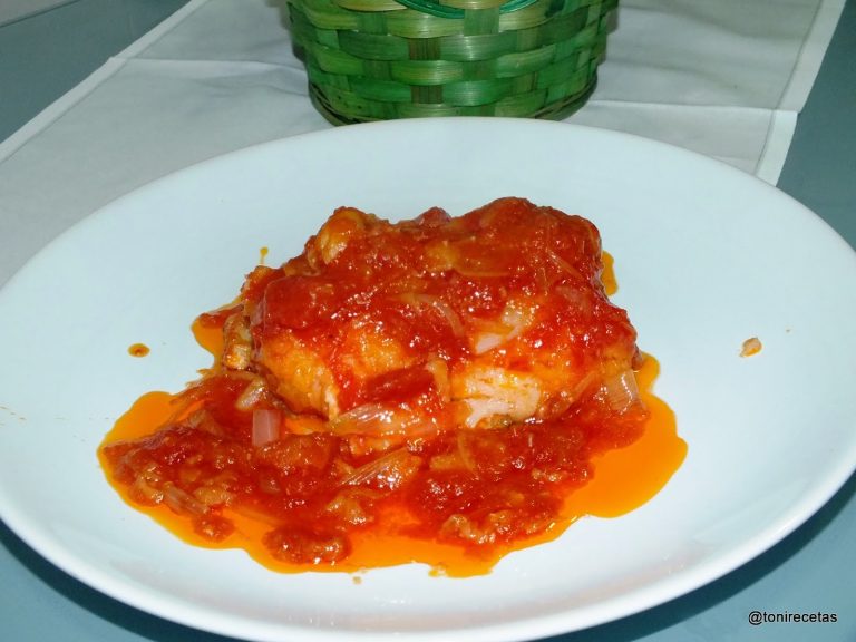 Bacalao al Microondas con Tomate