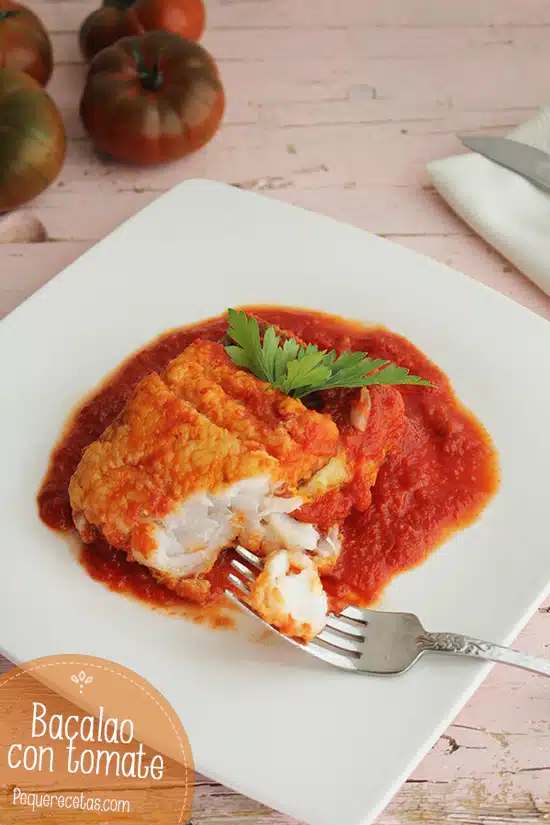 Bacalao con Tomate Triturado de Bote