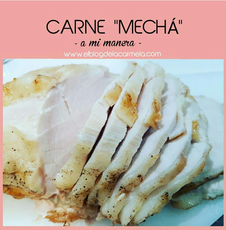 Cabeza de lomo mechada en olla express