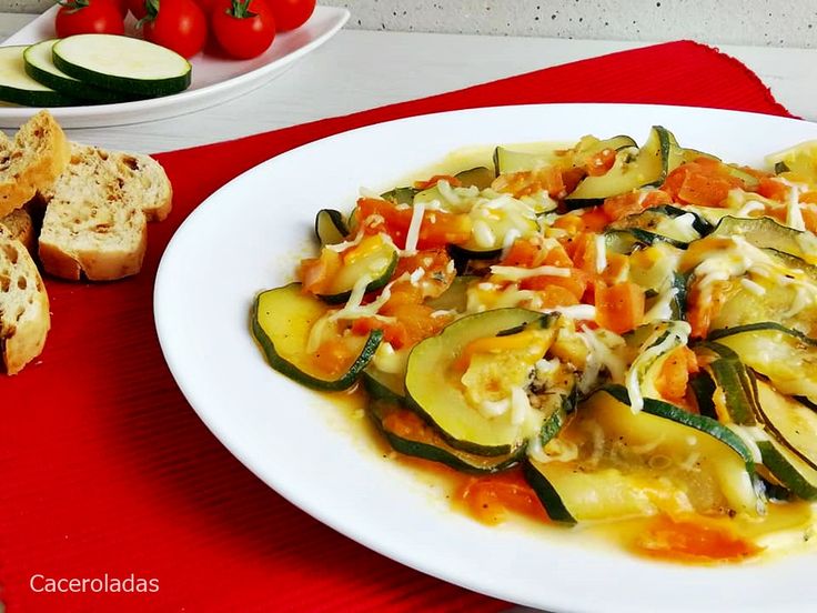 Calabacín Relleno de Jamón y Queso al Microondas