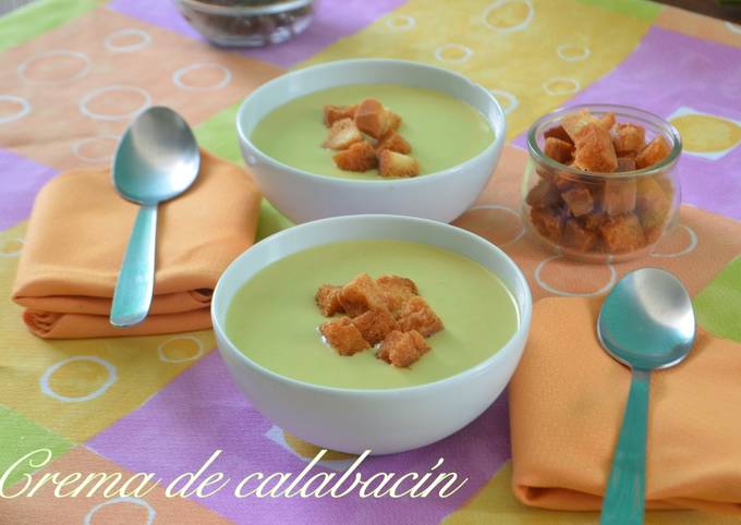 Crema de calabacín sin patata Thermomix