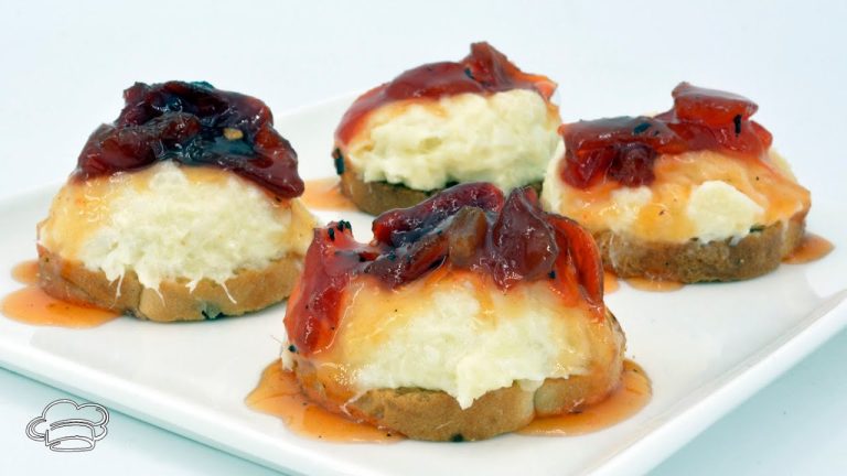 Canapés con Brandada de Bacalao