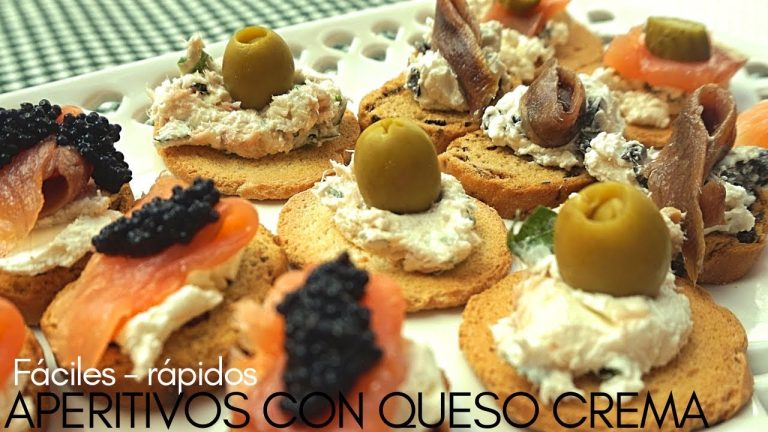 Canapés con Queso Fresco de Burgos