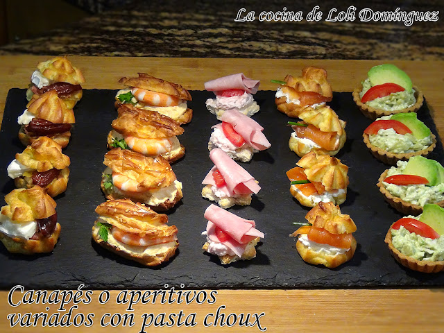 Canapés de Roquefort y nueces