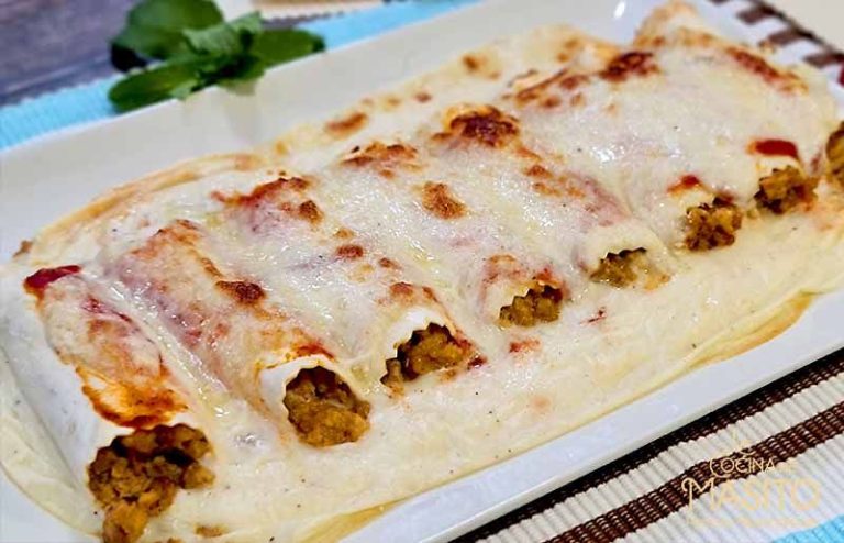 Canelones de Carne de Cocido