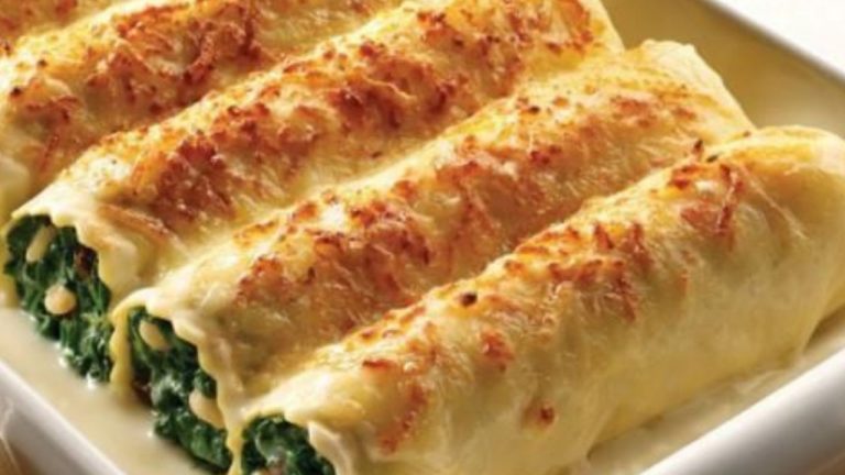 Canelones de Calabacín y Champiñones