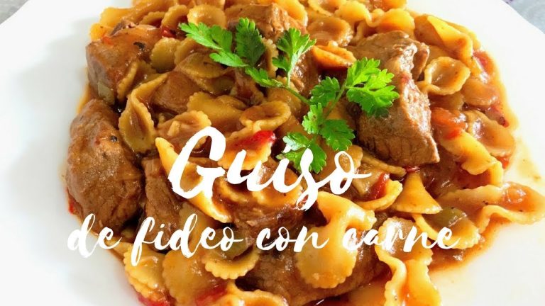 Carne con fideos a la gallega