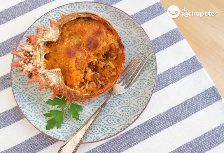 Centollo Relleno con Huevo Cocido