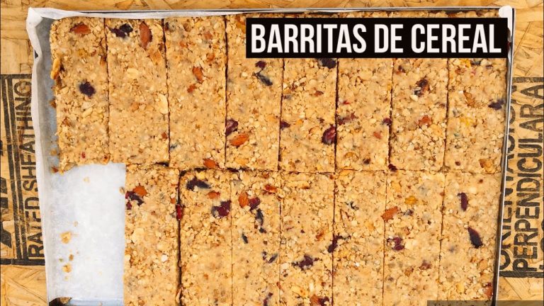 Barritas de Cereales Caseras Sin Horno