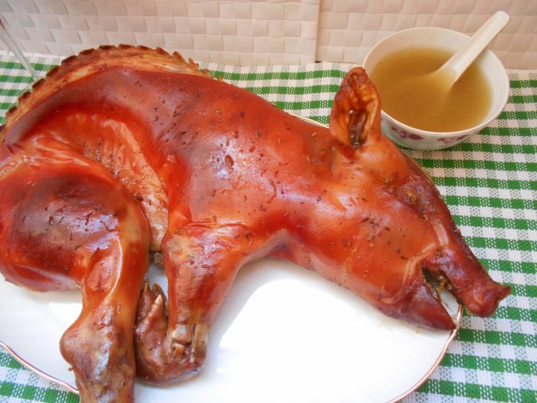 Guarnición para cochinillo al horno