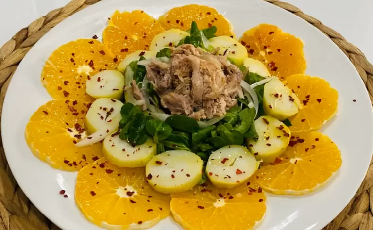 Ensalada de Codorniz Escabechada con Naranja