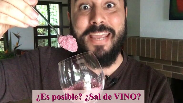 Cómo hacer sal de vino tinto