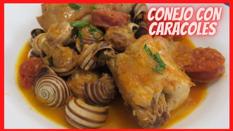 Conejo con caracoles: receta tradicional