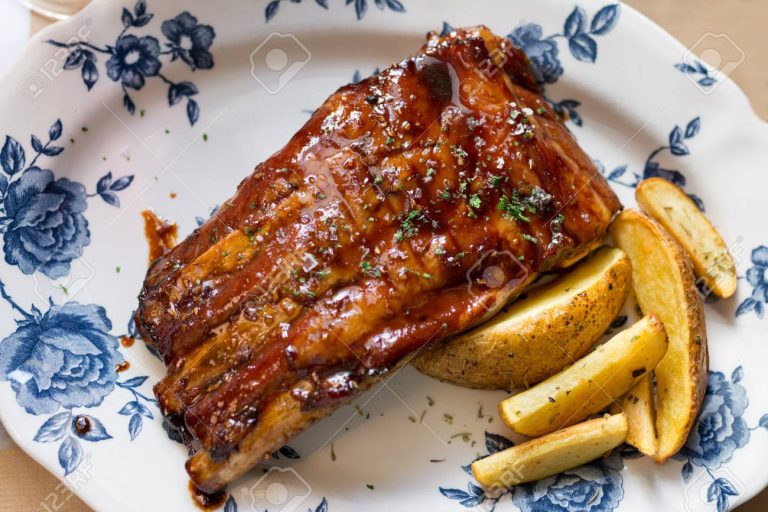 Costillas al Horno con Salsa de Soja, Miel y Mostaza