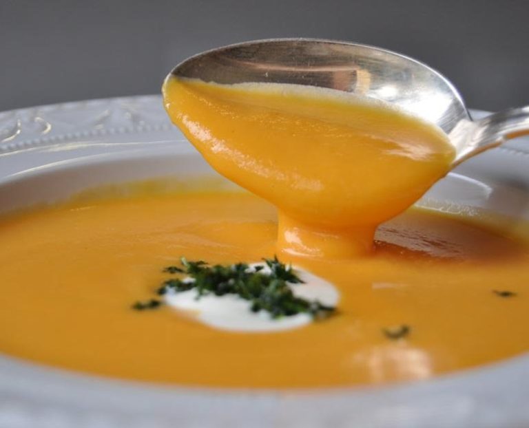 Crema de calabaza y zanahoria sin patata