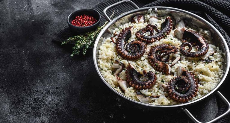 Risotto de Langostinos y Setas