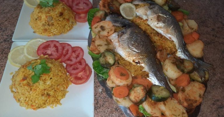 Dorada Rellena de Gambas al Horno