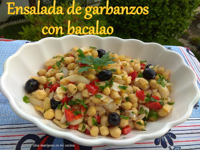 Ensalada de Garbanzos con Bacalao Portuguesa