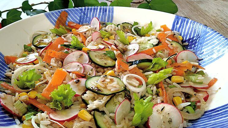 Ensalada de Garbanzos, Pimiento y Cebolla