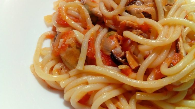 Espaguetis con Mejillones: Receta Italiana