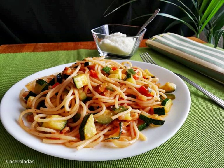 Receta de Espaguetis con Verduras