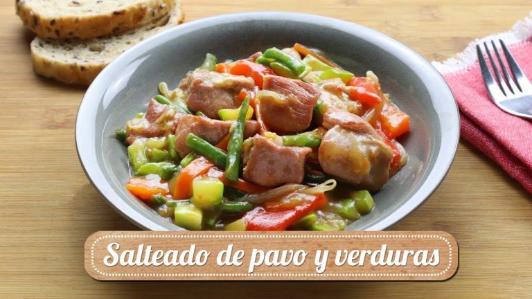 Estofado de pavo con verduras en olla rápida