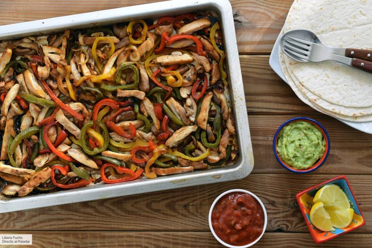 Fajitas de Pollo con Guacamole