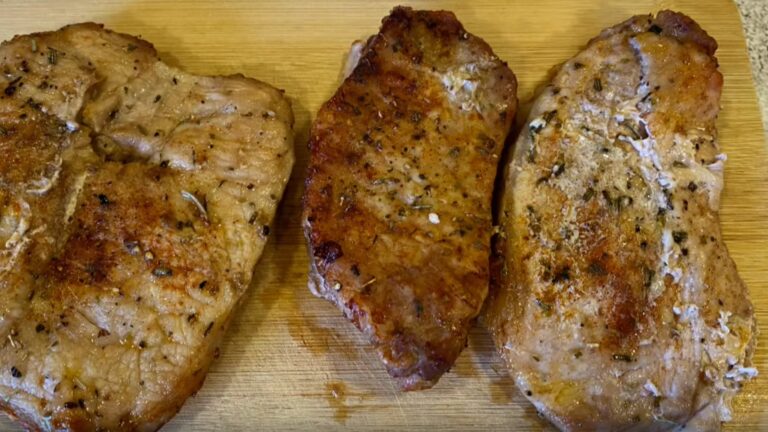 Filetes de Lomo de Cerdo en Freidora Sin Aceite