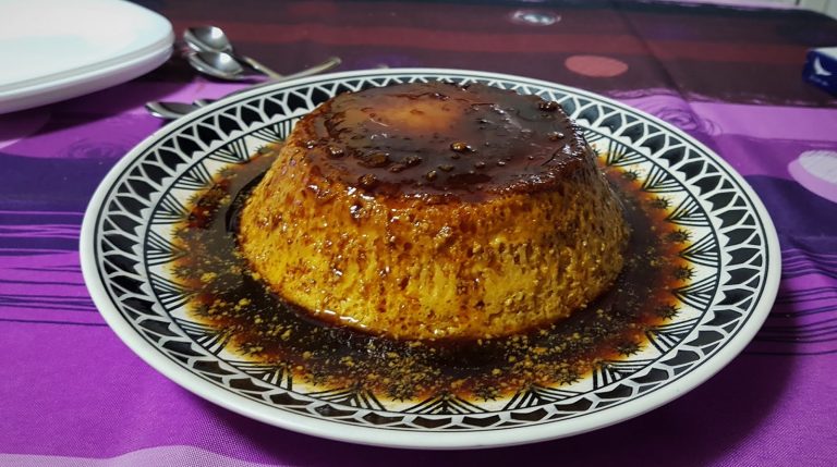 Flan de Huevo al Baño María con Leche Condensada