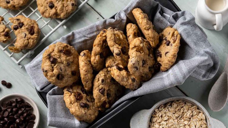 Galletas de Avena, Plátano y Huevo sin Harina