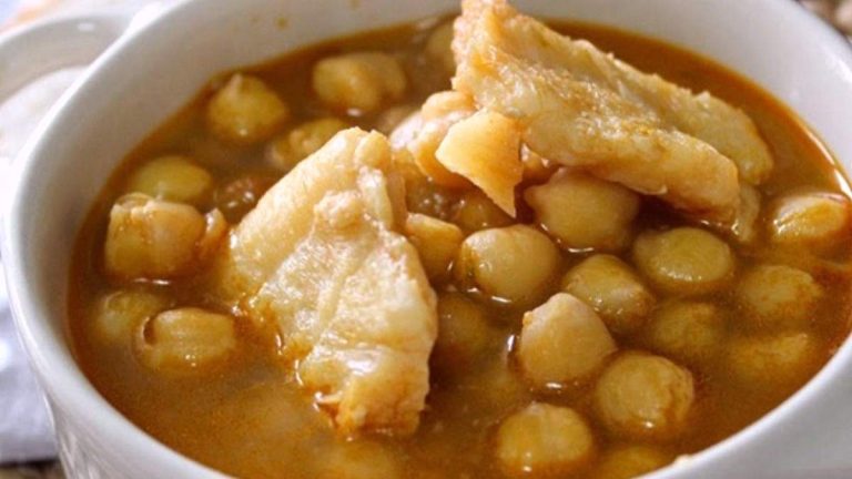 Garbanzos con Bacalao en Olla Express