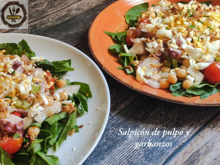 Receta de Garbanzos con Pulpo