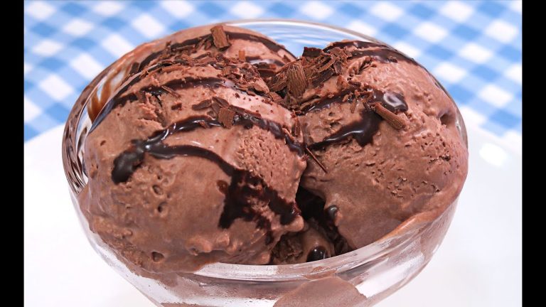 Helado de Chocolate Casero con Heladera