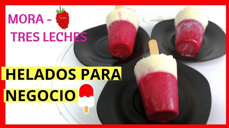 Helado de Moras con Heladera