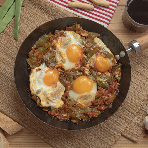 Judías Verdes con Cebolla y Huevo