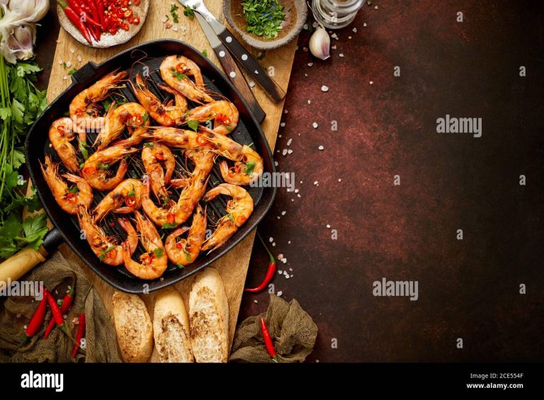 Langostinos a la Cazuela con Coñac