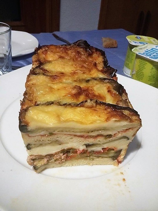 Lasaña de Berenjenas con Atún