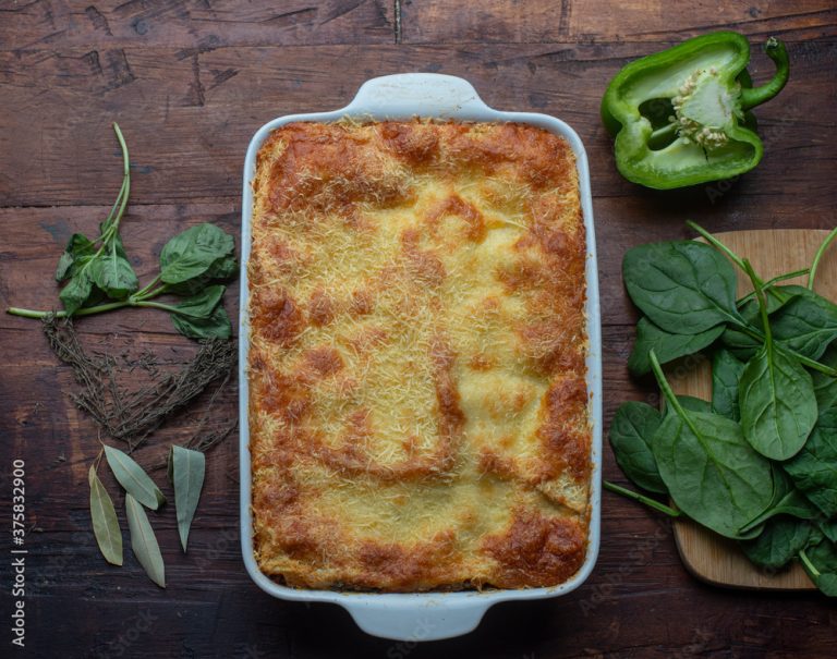 Lasaña de Berenjena y Calabacín Vegetariana