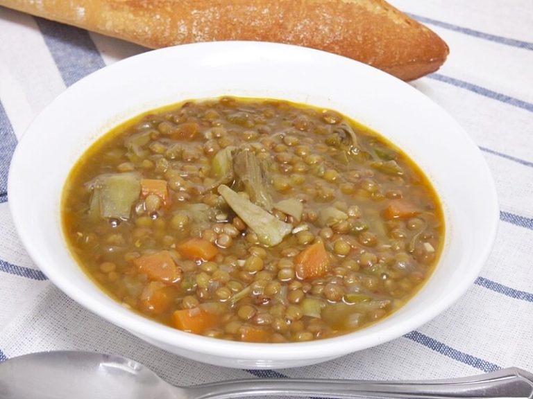 Lentejas con calabacín y zanahoria