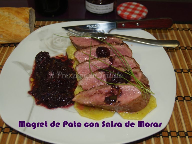 Magret de pato con Pedro Ximénez