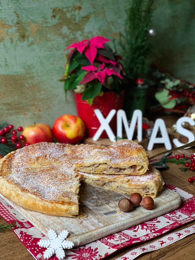 Hojaldre Relleno de Manzana Fácil